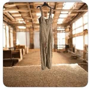 Zara Women’s Tan Sleeveless Jumpsuit